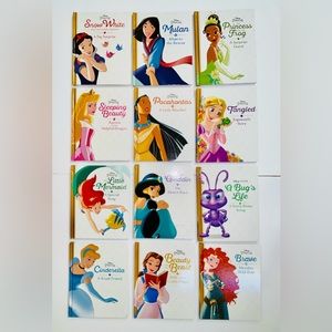 12 Disney Princess Books: Disney Princess 5 minute stories